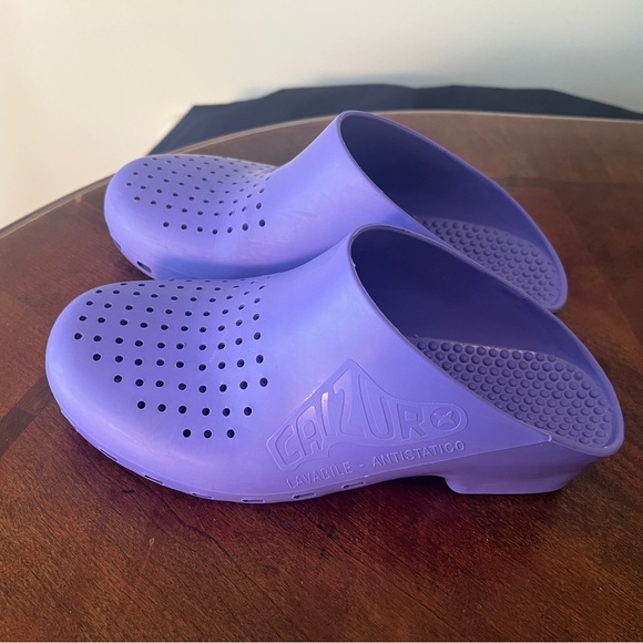 Calzuro Classics padova Slip On Clogs Waterproof Purple Women’s size 5.5 - Picture 1 of 10